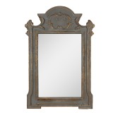 Cumpara ieftin Oglinda perete lemn verde auriu 75x4x110 cm