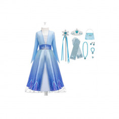 Rochie/rochita, Costum Elsa din Frozen cu accesorii, calitate premium foto