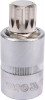 Bit Spline M16 YATO cu Adaptor 55mm, Otel CrV6150, Prindere 1/2&quot;, Anti-Coroziune, Profesional