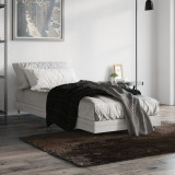 VidaXL Cadru de pat, gri sonoma, 75x190 cm, lemn prelucrat