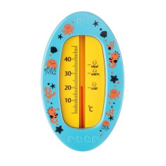 Termometru de baie pentru copii, fara mercur, fara BPA, 0+ luni, albastru, Reer 24123 Children SafetyCare