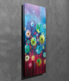 Tablou decorativ, PC248, Canvas, Lemn, Multicolor, VEGA