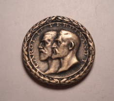 Medalia Comemorativa a Proclamarii Independentei 1877 1927 Argint Marcata foto