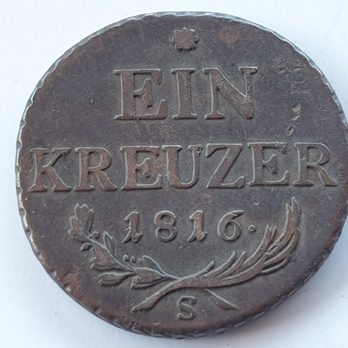 Austria 1 kreuzer 1816 S