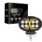 Proiector LED Halogen cu Lumina Alba si DRL Portocalie, 4000LM, 9-30V, Rezistent la Apa IP67 , 8 LED
