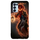 Husa compatibila cu Oppo A54 5G model Mystical pumkin, Silicon, TPU, Viceversa, Transparent, Carcasa