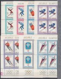 1967 LP 657 LP 657a LP 658 J.O. DE IARNA-GRENOBLE BLOCURI DE 4 +COLITA NED.MNH