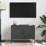 Cumpara ieftin Dulap TV, negru, 68x39x50,5 cm, oțel