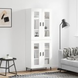 vidaXL Dulap &icirc;nalt, alb, 69,5x34x180 cm, lemn compozit