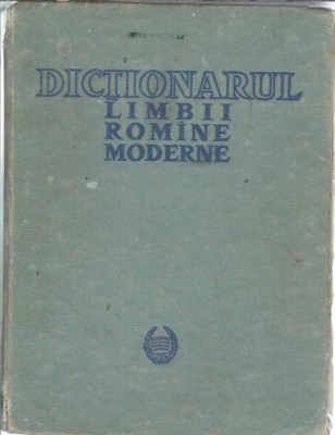 Dictionarul limbii romane moderne foto