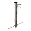 Plantator Manual Rasaduri Inox 90cm, Tija Control Distanta, Adancime Ajustabila 14cm, Ideal Legume, Rosii, Ardei