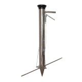 Plantator manual pentru rasaduri, 90 cm, inox, tija control
