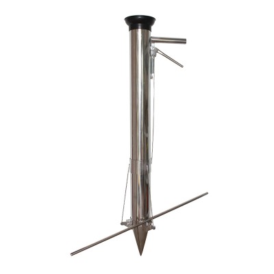 Plantator manual pentru rasaduri, 90 cm, inox, tija control foto