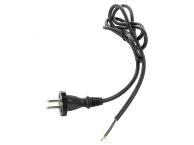 Cablu Alimentare 2x1mm2 1,5m Negru 10A foto