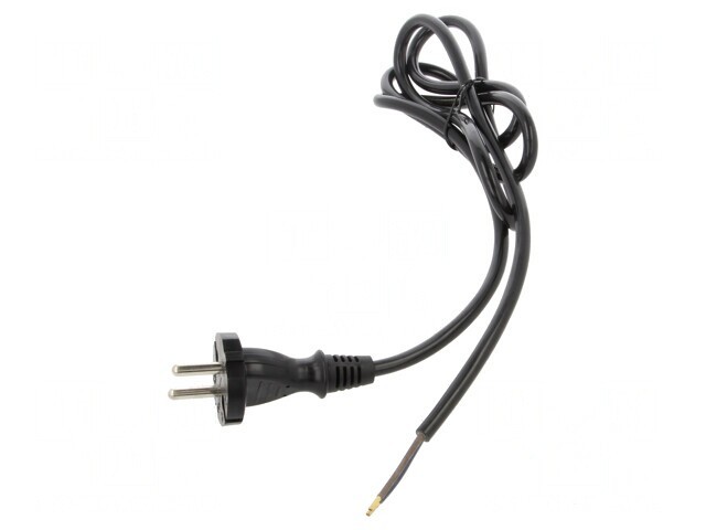 Cablu Alimentare 2x1mm2 1,5m Negru 10A
