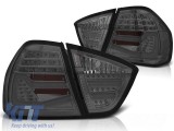 Set de stopuri LED de tuning potrivit pentru BMW Seria 3 E90 03.2005-08.2008 fumurii, stanga si dreapta Performance AutoTuning