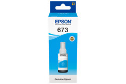 Cerneala refill originala Epson L805 L810 L850 L1800 L800 Cyan T6732 foto