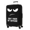 Husa pentru troler marime XL, Kwmobile, Negru/Alb, Lycra, 45230.4.01
