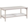 VASAGLE Masuta de cafea, din MDF, cu spatiu de depozitare pe 2 nivele, 55x100x45 cm, stil boho, bej