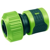 Conector rapid furtun 3/4 inch Verto, bimaterial, cu sistem STOP