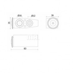 Supapa de expansiune Mercedes Clasa S (W222), 2014-, Aluminiu, Tip Gaz: R134a, OE: 2178301500,