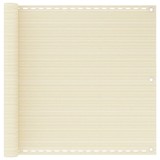 Cumpara ieftin Paravan de balcon, crem, 90 x 500 cm, HDPE