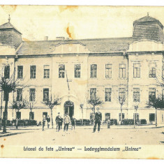 1898 - TARGU-MURES, High School, Romania - old postcard - used - 1924