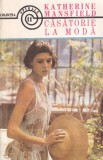 Roman "Casatorie la moda" de Katherine Mansfield, brosat, stare buna, 281 pagini, editia 1993, limba romana