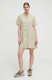 Jack Wolfskin rochie sport Mojave culoarea bej, mini, dreaptă