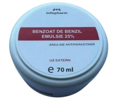 BENZOAT DE BENZIL EMULSIE 25% 70ml INFOPHARM foto