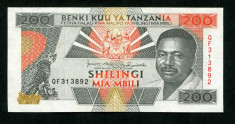 TANZANIA 200 shilingi 1993 XF foto