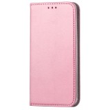 Husa Piele OEM Smart Magnetic pentru Samsung Galaxy S20 Ultra G988 / Samsung Galaxy S20 Ultra 5G G988, Roz Aurie