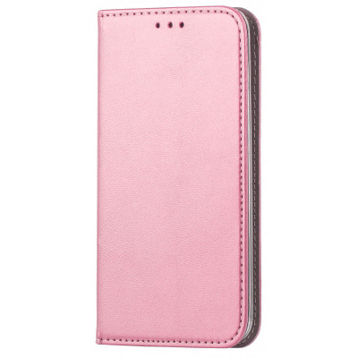 Husa Piele OEM Smart Magnetic pentru Samsung Galaxy A41, Roz Aurie foto