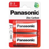 Baterii D R20 Panasonic Zinc Carbon 1.5V, blister 2 buc