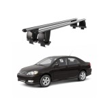 Bare transversale portbagaj auto aluminiu compatibile plafon neted Toyota Corolla E120 Sedan 2000-2007 argintii sau negre Cod: CB200101 Kit-108