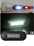 Cumpara ieftin Lampa laterala Alb LED 12-24V (spate curbat pentru montare directa pe rollbar)