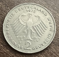 C50 - Moneda foarte veche - Germania - 2 marci - 1972 litera F