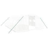 Cumpara ieftin Sera cu cadru din otel, alb, 24 m&sup2;, 6x4x2 m