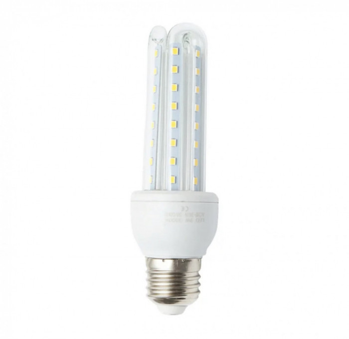 Bec cu LED E27 9W 220V din sticla