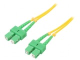 Patch cord cu fibră SC/APC galben 50m