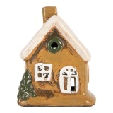 Cumpara ieftin Candela Craciun Casuta ceramica multicolora 9x7x11 cm