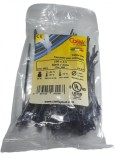 Set 100 buc colier cablu 100x2.5mm din plastic negru Cobra 9051