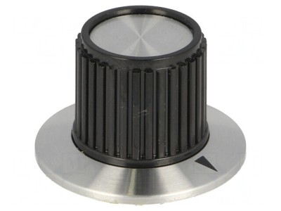 Buton rotativ plastic cu flanșă 6.35mm foto