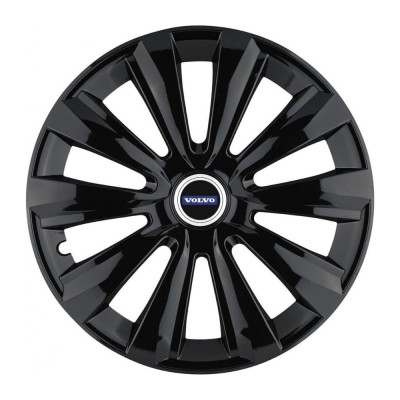 Set 4 Capace Roti, potrivite jantelor de R15, pentru Volvo, model delta negru foto
