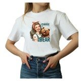 Tricou Dama alb, text ironic, inspiratie anii '70, marimea S