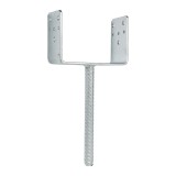 Papuc reazem, din tabla de otel zincat, cu tija, 151 x 60 x 102 mm