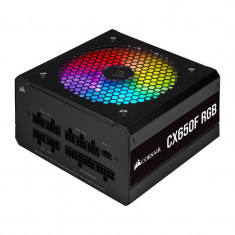 Sursa modulara Corsair CX650F RGB 650W 80 PLUS Bronze Black foto