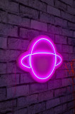Decoratiune luminoasa LED, Saturn, Benzi flexibile de neon, DC 12 V, Roz, Neon Graph
