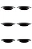Set 6 Farfurii Paste Adanci Opal Negre 28.5 cm Vervo.ro, Rezistente, Elegante, Moderne. Vesela Premium