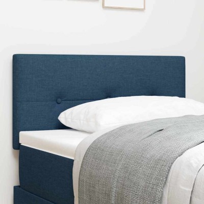 vidaXL Tăblie cu LED cu lumini cu bandă LED albastru 80 cm țesătură 3338089 foto